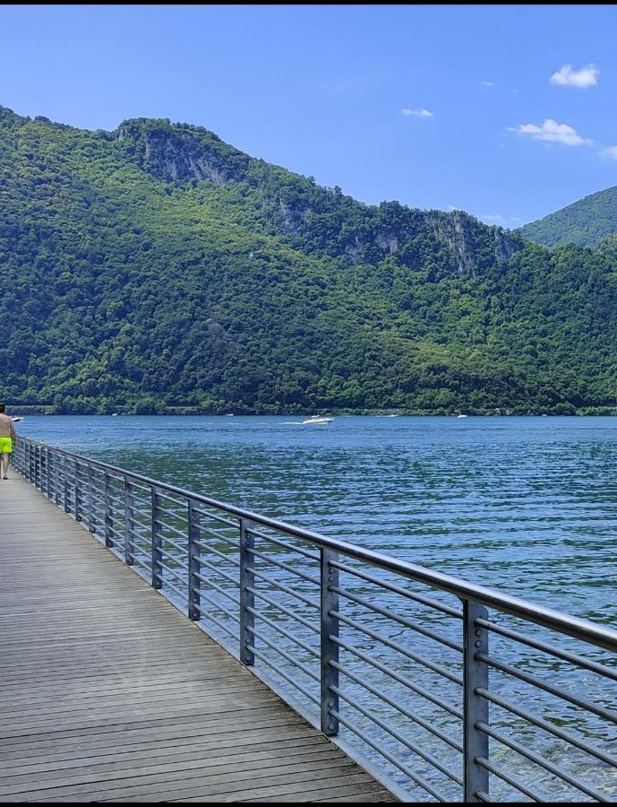 Lake Como Casa La Rosa Abbadia Lariana Luaran gambar