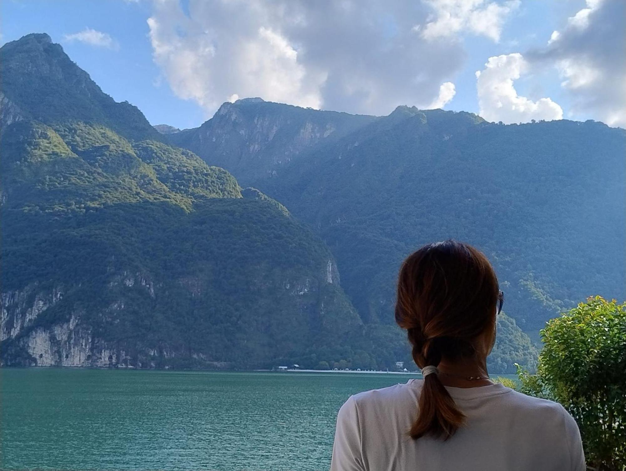 Lake Como Casa La Rosa Abbadia Lariana Luaran gambar