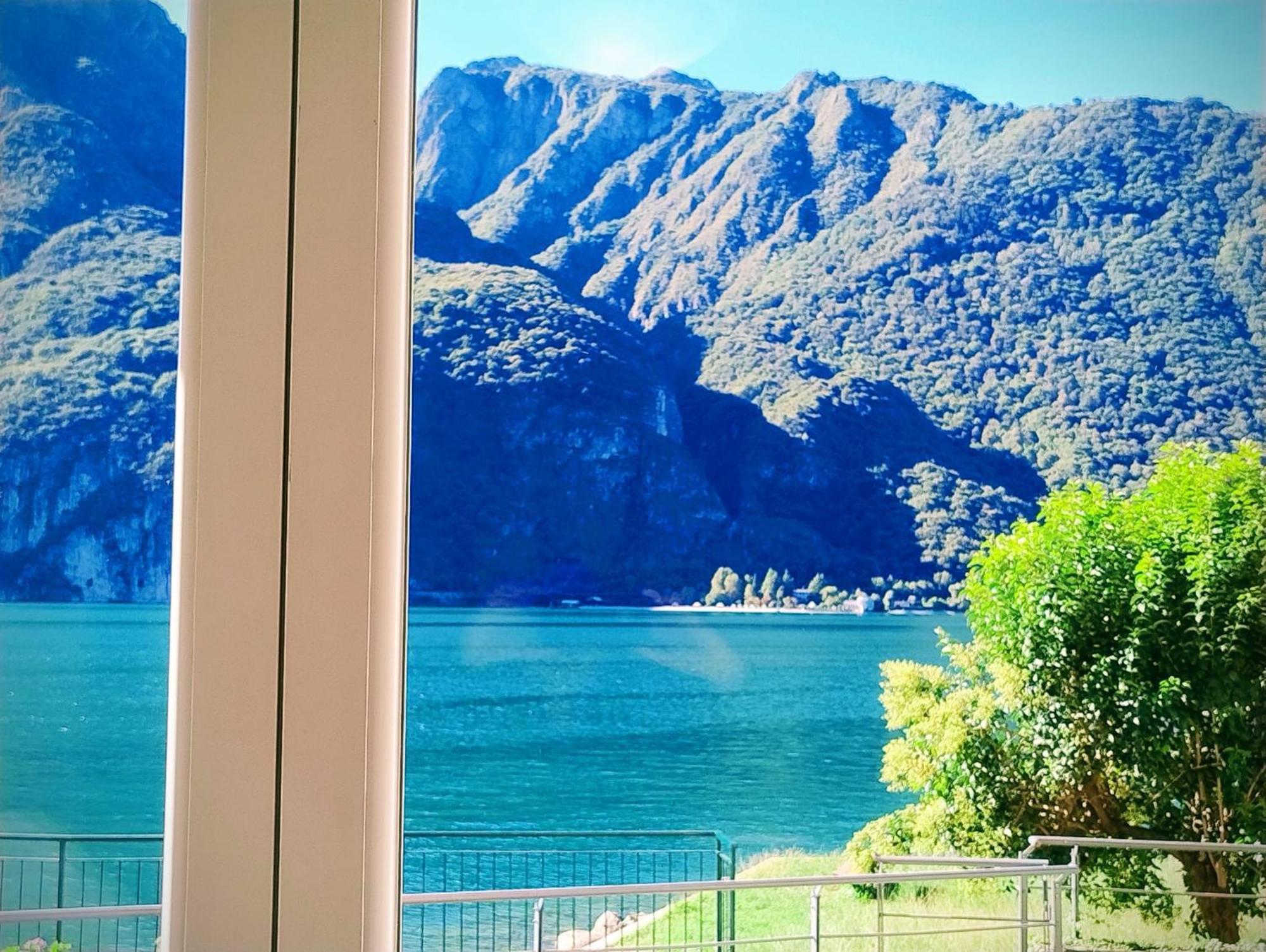 Lake Como Casa La Rosa Abbadia Lariana Luaran gambar